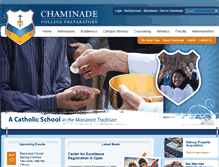 Tablet Screenshot of chaminade.org